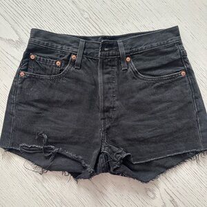 Levi's Women's Black Denim Shorts